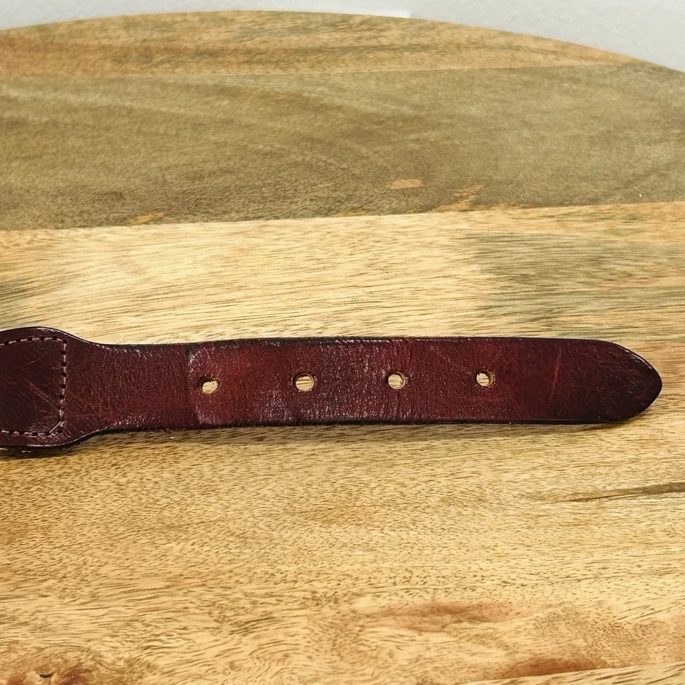 Chatham Cape Cod Lobster Belt Canvas Leather Nautical Prep Men's Large